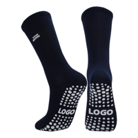 Chaussettes de yoga antidérapantes en coton pour femmes, chaussettes de Pilates avec grip personnalisé, chaussettes de fitness avec logo brodé en tricot