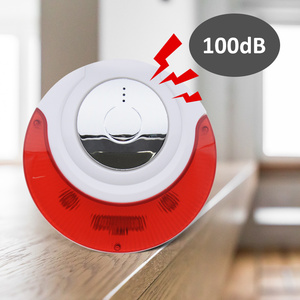 Sirène d'alarme intérieure sans fil unidirectionnelle 433MHz 868MHz 100dB haut décibel avec prise d'alimentation UE et batterie de secours pour l'alarme de mise au point - Product Image 3