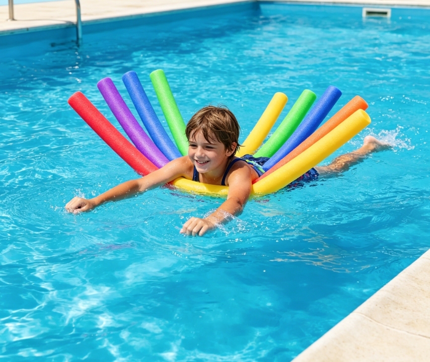 Tuyau Flottant en Mousse – Flottabilité en Coton perlé EPE, flotteurs de Piscine pour, Nouilles, bâtons Solides, Tube de Radeau d'eau coloré, Accessoires de pour Adultes, été, lac, plag