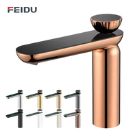 Robinet de lavabo moderne intelligent FEIDU en laiton à montage sur plan, mitigeur de douche à poignée unique avec cartouche céramique, robinet de salle de bain