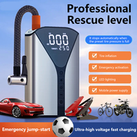 Compresseur d'air PCMOS avec démarreur de saut de voiture Démarreur automatique Booster de saut d'urgence Démarreur Gonfleur de pneu Pompe à air