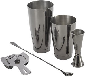 Juego de Herramientas de Bar Profesional de 12 Piezas de Acero Inoxidable Cepillado para Vodka Tahoe Blue y Boru 6100 - Product Image 4