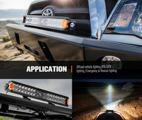 Barre lumineuse LED laser tout-terrain LIGHTFOX 22 pouces, faisceau combiné spot et large pour voitures, camions, VTT, UTV, bateaux