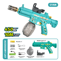 Pistolet à eau électrique M416 Scorpion, tir continu à grande vitesse, absorption automatique, pistolets à eau pour enfants et adultes, été, plastique