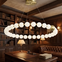 Lustre suspendu moderne nordique en fer, réglable en hauteur, design Magic Bean, pour bar, salle à manger, chambre et salon