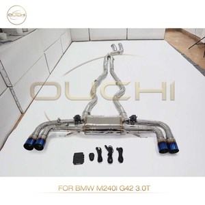 Scarico Catback Ouchi per BMW M240i <span class=keywords><strong>G42</strong></span> 3.0T, Tubi in Acciaio Inox, Valvola Silenziatore, Parti Auto Performance, Valvetronic, Parete da 1,5mm - Product Image 2