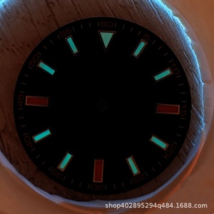Esfera de reloj luminosa verde estéril de acero inoxidable <span class=keywords><strong>369</strong></span> de 33,5 mm para 8215/2813 - Product Image 2