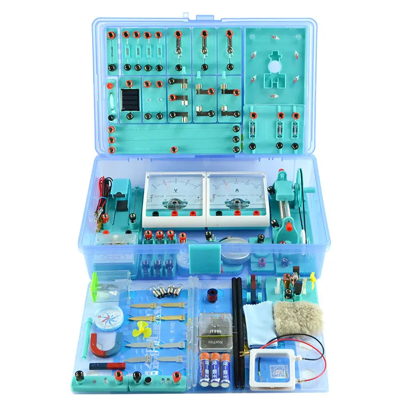 Khoa học thí nghiệm trẻ em điện và từ tính Kit cho sinh viên STEM Kit vật lý phòng thí nghiệm cơ bản bảng mạch Kit