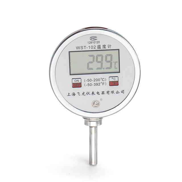 Industrial Use Stainless Steel Digital Display Bimetal Thermometer Temperature Gauge