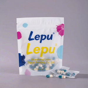 Paquet de pilules de qualité médicale imprimé personnalisé petite pochette plate fermeture à glissière sachets étanches à l'humidité <span class=keywords><strong>pour</strong></span> pochette d'emballage de pilules - Product Image 5