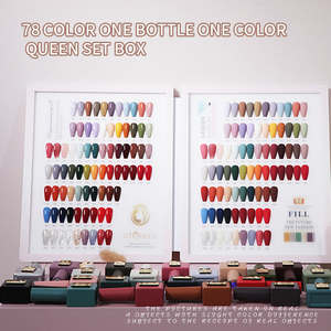 Ensemble coréen de 78 couleurs <span class=keywords><strong>pastel</strong></span> Ensemble de gel pour ongles UV 15ml Kit de vernis à gel de marque privée Fournitures pour ongles Salon Poly Gel Vernis à ongles - Product Image 2