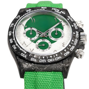 2025 New Green White Carbon Fiber Circular <strong>Watch</strong> the Bright Colors are Suitable for Yacht Parties Upscale <strong>Vacations</strong> <strong>Watch</strong> - Product Image 2