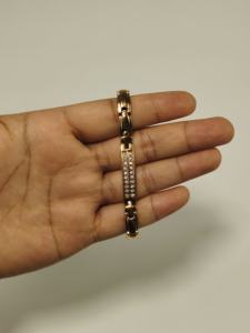 ODM/OEM Fabricante Preço Especial Titanium Aço Ímã Pulseira De Ouro Pedra De Germânio Hipoalergênico Alivia O Stress Da Dor - Product Image 4