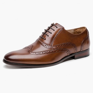 Chaussures Oxford en cuir véritable de haute qualité, à lacets, souples, respirantes, imperméables, pour hommes, confortables, pour le bureau et les affaires au quotidien - Product Image 6