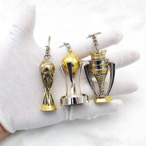 Venta caliente 3D Mini Trofeo Tazas Llavero Copa Europea Campeón Llavero de metal Champions LEAGUE Trofeo Llaveros - Product Image 2