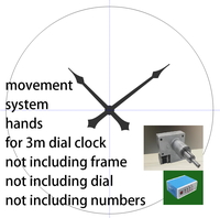Horloge murale extérieure sur mesure 3M, grand format, mouvement à couple élevé, mécanisme étanche et résistant aux intempéries, livraison directe DDP WEEE