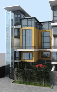 Cápsula de elevação residencial, melhor preço de venda, novo estilo, quadrado, pequeno, casa, construção, escada, residencial, passageiro, elevador