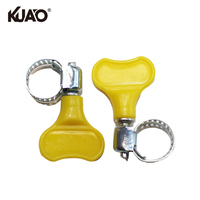Collier de serrage pour tuyau de jardin à torsion manuelle, type aile de papillon, pour raccord de tuyau, 6-13MM, lot de 2, sous emballage blister