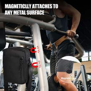 Sac de sport magnétique pour hommes et femmes, petit sac de sport pour femmes et hommes, porte-bouteille d'eau pour la salle de sport, pochette pour tee de golf, travail et sports - Product Image 2