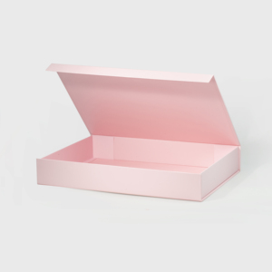44*32*<span class=keywords><strong>7cm</strong></span> A3 Ekstra Sığ Pembe Kutular Logolu Manyetik Kapaklı Karton Kutu - Product Image 3