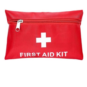 First Aid Kit Portable Storage Bag Red With White Cross Outdoor Emergency Use - Product Image 1