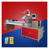 Machine d'emballage automatique à grande vitesse YL-800T avec PLC pour boissons, chocolat, gâteaux, quincaillerie, bonbons, biscuits et produits alimentaires (emballage en coussin)