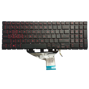 Clavier d'ordinateur portable bon marché pour <span class=keywords><strong>HP</strong></span> <span class=keywords><strong>Omen</strong></span> <span class=keywords><strong>15</strong></span>-DC <span class=keywords><strong>15</strong></span>-DC0020CA <span class=keywords><strong>15</strong></span>-DC0010CA <span class=keywords><strong>15</strong></span>-DC0030NR clavier d'ordinateur portable rétroéclairé noir rouge - Product Image 1
