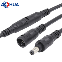 Connecteur d'alimentation DC 60V 12V à verrouillage rapide AOHUA mâle vers femelle 5521 5525 pour bande LED caméra CCTV