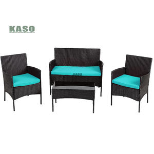 Conjunto de restaurante de jardín al aire libre, 4 sillas, Patio, café, mesa y sillas - Product Image 4