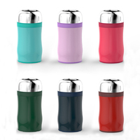 Recipiente Térmico para Alimentos Personalizado, Hermético, de Acero Inoxidable, con Aislamiento al Vacío, de Doble Pared, con Cuchara Plegable