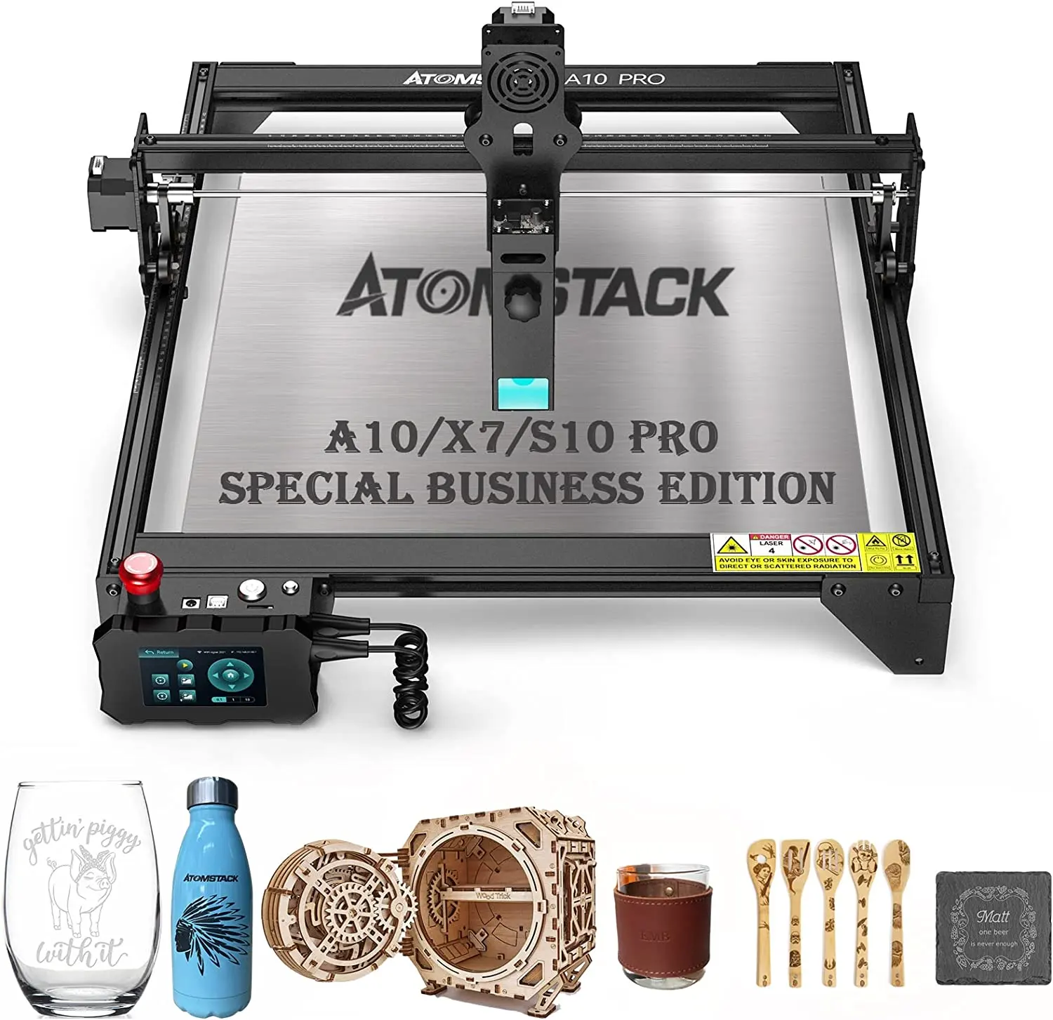 ATOMSTACK A10 S10 X7 Pro incisore e taglierina Laser uscita 10W macchina per incisione e taglio Laser per legno metallo acrilico vetro