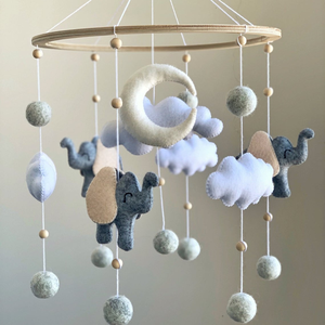 Venta al por mayor Baby Shower Party Supplies Nursery Mobile Kids Felt Baby Mobile para niños Ropa de cama Decoración - Product Image 1