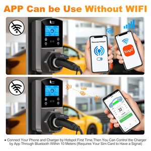 Feyree 240 В 22kw 16A 32A Регулируемая зарядная станция Type2 для нескольких EV-быстрых зарядных станций напольного монтажа - Product Image 2