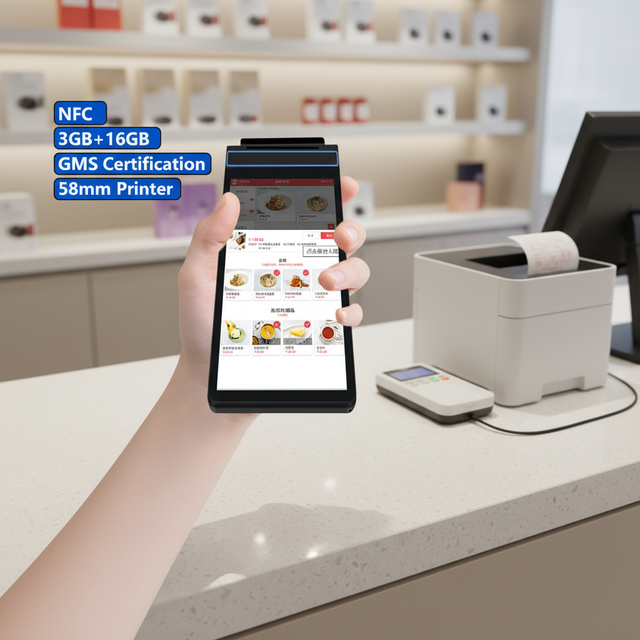 Android 14.0 Desktop 8 Inch Handheld Pos Systems Nfc WiFi GPS Cash Register Epos Machine Terminal Portable POS Machine