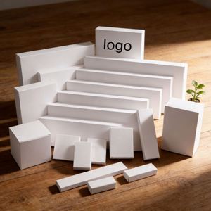 Boîte en carton rectangulaire blanche portable 4*4cm, forte résistance, ne se casse pas facilement, crème pour le <span class=keywords><strong>visage</strong></span>, poudre libre, crème pour les yeux, <span class=keywords><strong>nettoyant</strong></span> pour le <span class=keywords><strong>visage</strong></span> - Product Image 2