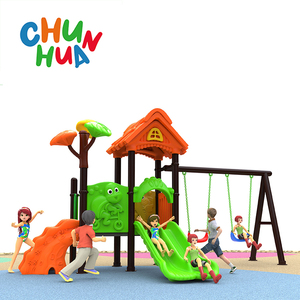 Hot Bán Thương Mại Công Viên Nhựa Trượt Đu Đặt Công Viên Trẻ Em Sân Chơi Trượt Ngoài Trời - Product Image 4