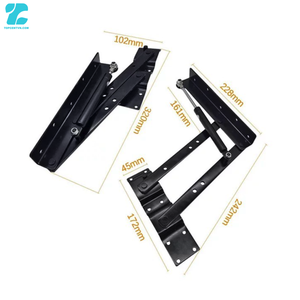 Mecanismo de elevación de acero negro de alta resistencia para mesa de centro, herrajes de bisagra para marco de escritorio elevable plegable, para mesas de almacenamiento de cocina modernas - Product Image 3