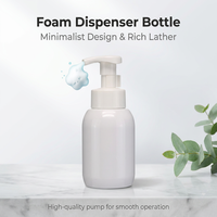 Bouteille pompe mousse PET 300ml 500ml, distributeur de mousse pour savon liquide, gel douche, emballage cosmétique rechargeable