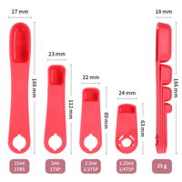 Cuillère à mesurer en plastique de qualité alimentaire sans BPA, ensemble d'outils de mesure en PP pour la cuisine et la maison