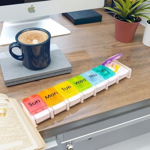 Venta al por Mayor Semanal de Contenedores de Alimentos de Plástico PP de Grado Alimenticio, Resistentes a Niños, con 7 Compartimentos, Impresión de Logotipo Personalizado, Multicolor, Portátiles - Product Image 5