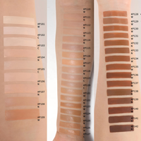 Fond de teint liquide de luxe OEM, 46 couleurs, haute qualité, vegan, couvrance totale, marque privée, personnalisable, résistant à l'eau