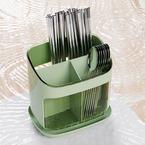 Cesta de drenaje de cocina de gran capacidad para el hogar, organizador de palillos y cubiertos, para cuchillos, tenedores y cucharas - Product Image 5