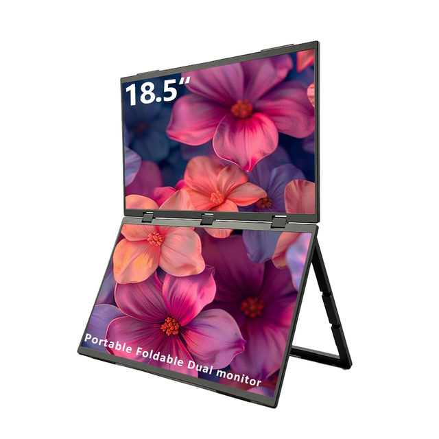 180°Rotation Triple Laptop Screen Extender 1080P FHD IPS Folding Stacked Gaming Portable Dual Monitor