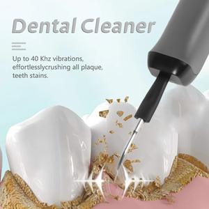 <span class=keywords><strong>Limpiador</strong></span> Bucal Eléctrico Portátil con Múltiples Puntas Reemplazables y Base Recargable para la Higiene Dental Diaria y Blanqueamiento Dental - Product Image 4