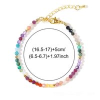Bracelet en perles de pierre naturelle colorées de 3 mm, très tendance, pour femmes, accessoires de mode haut de gamme pour les vacances