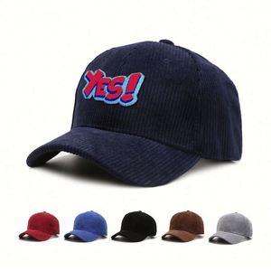 Custom Men 6 Panel <b>Navy</b> Cotton Thick Winter Autumn Casual European 3D Embroidery <b>Baseball</b> Hats <b>Caps</b> - Product Image 1