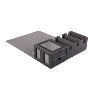 Boîte à cartes personnalisable en cuir PU, fabriquée à la main, pour les jeux <span class=keywords><strong>Commander</strong></span> et Cube, de haute qualité / rangement pour cartes à collectionner <span class=keywords><strong>Magic</strong></span> - Product Image 1