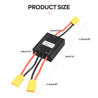 Convertisseur de décharge de batterie double 48V 40A 60A pour vélos électriques Adaptateur de connexion Module de décharge équilibré pour 72V 60V