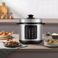 Cuisinière multifonction électrique en acier inoxydable au meilleur prix, autocuiseur électrique domestique, friteuse à air avec pièces d'autocuiseur