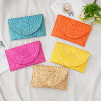 Vente en gros de sacs à main pour femmes mode estivale personnalisée sacs à main naturels en paille de blé style dame